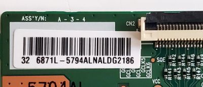 T-CON PARA TV LG / NUMERO DE PARTE 6871L-5794A / 6870C-0442B / 5794A / PANEL HC320DXN-SLXL1-9141 / MODELO 32LQ630BPUA / 32LQ630BPUA.BUSZLJM - Imagen 2