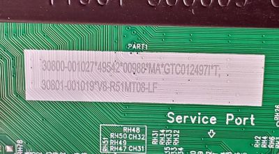 MAIN PARA TV TCL 4K·UHD·HDR ((GOOGLE TV)) / NUMERO DE PARTE 30800-001027 / 40-R51MPF-MAD2HG / 30801-001019 / 11602-500852 / R51MPF / RT2851A / RT2851M / V8-R51MT08-LF / DISPLAY ST4251D02-1 VER.2.1 / MODELOS 43S470G / 43S450G - Imagen 2