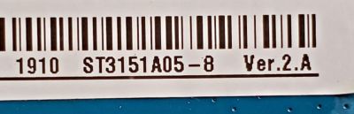 MAIN FUENTE ((COMBO)) PARA TV ELEMENT / NUMERO DE PARTE JUC7.820.00215735 / HLS83D-D-i / 999A9 / 999A9G2M011740 / PANEL C320Y19-5C / DISPLAY ST3151A05-8 VER.2.A / MODELO ELST3216H - Imagen 5