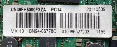 MAIN PARA TV SAMSUNG / NUMERO DE PARTE BN94-06778C / BN41-02046B / BN97-07695D / BN9406778C / PARTE SUSTITUTA BN94-06711E / PANEL CY-DF390BGMV1H / MODELO UN39FH5000 / UN39FH5000FXZA PF03 - Imagen 2
