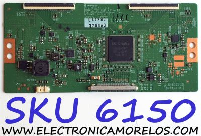 T-CON PARA TV LG / NUMERO DE PARTE 6871L-3703A / 6870C-0502B / 3703A / V14 TM120 UHD Ver0.5 / PANEL LC550EQE (PG)(F2) / LC550EQE(PG)(F2) / MODELO 55UB8500-UA / 55UB8500-UA.AUSWLJR