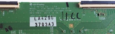 T-CON PARA TV LG / NUMERO DE PARTE 6871L-3703A / 6870C-0502B / 3703A / V14 TM120 UHD Ver0.5 / PANEL LC550EQE (PG)(F2) / LC550EQE(PG)(F2) / MODELO 55UB8500-UA / 55UB8500-UA.AUSWLJR - Imagen 2