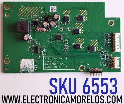 LED DRIVER PARA TV VIZIO / NUMERO DE PARTE 5576N04A01G / 55.76N04.A01 / 5576N04A01G / 48.76N09.01M / 48.76N08.01M / 13480-1M / PANEL LSC400HM06-S03 / MODELO E400I-B2 / E400I-B2 LWZQPNBQ