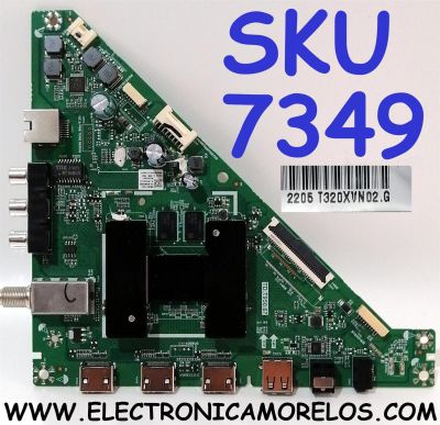 MAIN PARA TV INSIGNIA HD ((FIRE TV)) / NUMERO DE PARTE 098009001730 / TD.950.67 / 363268520395 / 0980-0900-1730 / 89N020N3128080A / DISPLAY T320XVN02.G / MODELO NS-32F201NA22