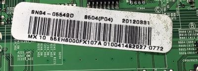 MAIN PARA TV SAMSUNG NUMERO DE PARTE BN94-05549D / BN41-01778A / BN97-06546A / SUSTITUTAS 05625H / 05549C / 05758C / 06126B / 05873X / 25758A / 25798A / 06161A / 05758H / BN94-06152B / 06126C / 25768A / PANEL DE550CGM-C1 / MODELO UN55EH6000FXZA CH01 - Imagen 2