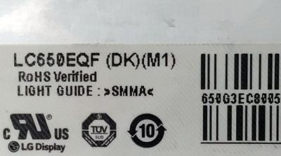 MAIN PARA TV LG 4K·UHD·HDR ((SMART TV)) / NUMERO DE PARTE EBT64458307 / EAX67032904 / 64458307 / EAX67032904(1.0) / PANEL LC650EQF-DKM1 / DISPLAY LC650EQF (DK)(M1) / MODELO 65SJ8500-UB / 65SJ8500-UB.BWMYLJR - Imagen 2