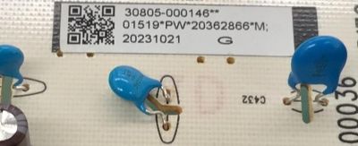 FUENTE DE PODER PARA TV TCL ORIGINAL / NUMERO DE PARTE 30805-000146 / 40-L30XW4-PWB1ZG / 11601-500036 / E56334 / L30WX / 20362866 / 20231021 / PANEL LVU650NDEL CS9W72 V1 / DISPLAY ST6451D06-3 VER.2.1 / MODELOS 65Q650G / 65Q670G / 75S470G / 65Q550G - Imagen 3