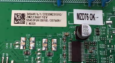 MAIN FUENTE ((COMBO)) PARA TV HISENSE 4K·UHD·HDR ((VIDAA)) / NUMERO DE PARTE 345449 / RSAG7.820.12368/ROH / 337609 / 55A53FUV(0018) / 55A53FUV / PANEL HD550Y1U74-T0L6\S0\GM\MCKD3A\ROH / DISPLAY HF550QUB-F20 / MODELO 55A7GV - Imagen 2