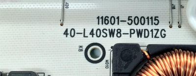 FUENTE DE PODER ORIGINAL PARA TV TCL / NUMERO DE PARTE 30805-000388 / 40-L40SW8-PWD1ZG / 11601-500115 / L40SW / 363254 / 20231103 / 20363254 / PANEL LVU980NDJL CD9W18 V1 / DISPLAY ST9751D01-4 VER.2.2 / MODELO 98S550G / 98Q671G / 98Q672G - Imagen 3