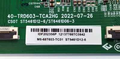 T-CON ORIGINAL PARA TV JVC / NUMERO DE PARTE M8-68T603-TC01 / 40-TRD603-TCA2HG / ST5461D12-6 / ST5461D12-6/ST6461D06-3 / IDF202356P / E148158 / ST5461D12-6 / ST6461D06-3 / PANEL LVU550CSDX / DISPLAY ST5461D12-6 VER.2.2 / MODELOS SI55URF / 55PUL7973/F7 CCX - Imagen 2