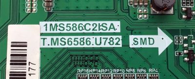 MAIN PARA TV EVL / NUMERO DE PARTE 02-MAMS6586-CB08 / 1MS586C2ISA / T.MS6586.U782 / IDF148047F / K20010089 / DISPLAY ST5461D07-7 VER.2.1 / MODELO 55EVLS4 - Imagen 3