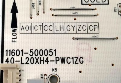 FUENTE DE PODER PARA TV TCL QLED / NUMERO DE PARTE 30805-000316 / 40-L20XH4-PWC1ZG / 11601-500051 / L20XW / E148158 / 20230803 / 20358990 / DISPLAY ST5461D18-2 VER.2.1 / MODELO 55Q550G - Imagen 2