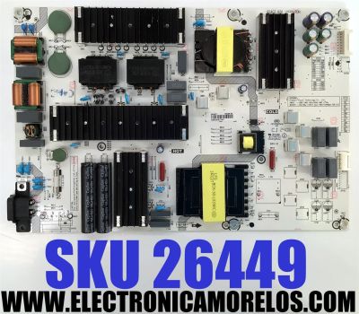 FUENTE DE PODER PARA TV HISENSE QLED / NUMERO DE PARTE 350571 / RSAG7.820.10689/ROH / CQC13134095636 / E166702 / PANEL HD750H1U72-T0LFK1 / DISPLAY HV750QUB-F91 / MODELOS 75QD6N / 75QD7N / 75A76K