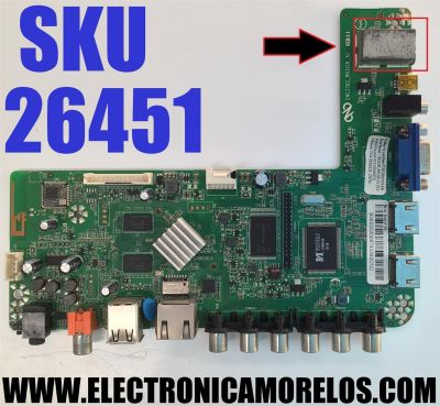 MAIN PARA TV GHIA / NUMERO DE PARTE T201605053A / CNC3393 / CNC3393_RK3128_A1 VER:1.1 / CNC3393_RK3128_A1_V2.0 / V1.0 2016062721 / 7214 20160126_170756 / MODELO GDE240FS5