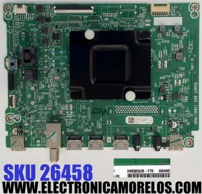 MAIN PARA TV HISENSE 4K·UHD·HDR ((VIDAA)) / NUMERO DE PARTE 332599 / RSAG7.820.12881/ROH / 332600 / 65A51HUV / PANEL HD650H1U71-T0L1\S1\GM\ROH / DISPLAY HV650QUB-F70 / MODELO 65A6KV