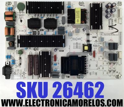 FUENTE DE PODER PARA TV HISENSE / NUMERO DE PARTE 400730 / RSAG7.820.10689/ROH / 10689-S / CQC13134095636 / E166702 / PANEL HD750H1U72-T0L4K1\GM\MCKD3A\ROH / DISPLAY HV750QUB-F91 / MODELO 75A6N