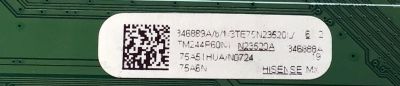 MAIN PARA TV HISENSE 4K·UHD·HDR ((VIDAA)) / NUMERO DE PARTE 346889 / RSAG7.820.13518/ROH / 346888 / 75A51HUA / E303981 / PANEL HD750H1U72-T0L4K1\GM\MCKD3A\ROH / DISPLAY HV750QUB-F91 / MODELO 75A6N - Imagen 2