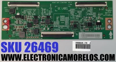 T-CON PARA TV HISENSE / NUMERO DE PARTE 294940 / RSAG7.820.11383/ROH / 311243 / RSAG7.820.11383/ROH VER.A / CQC12134069483 / E56327 / PANEL HD650Y1U72-T0L6\GM\MCKD3A\ROH / DISPLAY HV650QUB-F70 / MODELO 65A7GV