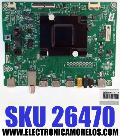 MAIN PARA TV HISENSE 4K·UHD·HDR ((VIDAA)) / NUMERO DE PARTE 344819 / 306839 / RSAG7.820.11806/ROH / 65A53FUV / 65A53FUV(0018) / H41802PNR43A1 / PANEL HD650Y1U72-T0L6\GM\MCKD3A\ROH / DISPLAY HV650QUB-F70 / MODELO 65A7GV