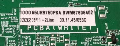 MAIN PARA TV LG 4K·UHD·HDR ((SMART TV)) / NUMERO DE PARTE EBT67606402 / EAX70043605 / 67606402 / EAX70043605(1.0)/ EAX70043606(1.3) / MODELO 65UR8750PSA / 65UR8750PSA.BWM /65UR7800PSB - Imagen 2