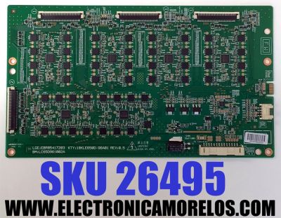 LED DRIVER PARA TV LG NANOCELL / NUMERO DE PARTE EBR85417203 / LC65D961002A / 18KLE650D-96A01 REV:0.5 / 5796A / PANEL HC650DQB-SLUAB-2143 / DISPLAY LC650EQ6 (SL)(A1) / MODELOS 65SM9500PUA / 65SM9500PUA.BUSYLJR / 65SK9500PUA / 65SK9500PUA.BUSWLJR