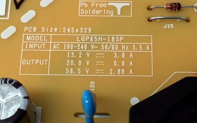 FUENTE DE PODER PARA TV LG NANOCELL / NUMERO DE PARTE EAY64708631 / EAX67702901(1.5) / 64708631 / LGP65H-18SP / EAX67702901(1.5) / PANEL HC650DQB-SLUAB-2143 / DISPLAY LC650EQ6 (SL)(A1) / MODELO 65SM9500PUA / 65SM9500PUA.BUSYLJR - Imagen 2