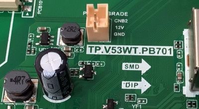 MAIN FUENTE ((COMBO)) PARA TV HISENSE HD ((VIDAA)) / NUMERO DE PARTE 210506 / TP.V53WT.PB701 / 287275 / 32A22EU / PT320AT02-3 / PANEL JHD315H1H61-T0L1B1\S0\GM\ROH / MODELO 32A4KV - Imagen 3