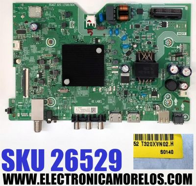 MAIN FUENTE COMBO PARA TV HISENSE ORIGINAL HD VIDAA / NUMERO DE PARTE 340016 / RSAG7.820.12588/ROH / 340017 / 32A35HUV / 32A35HUV(0002) / 340016A / 340017A / PANEL JHD315H1H51-T0L1B1 / DISPLAY T320XVN02.H / MODELO 32A4KV / 32A45KV