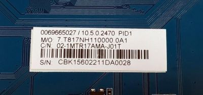 MAIN PARA TV PHILIPS 4K·UHD·HDR ((ROKU TV)) / NUMERO DE PARTE 02-1MTR17AMA-J01T / CV817-NH / 7.T817NH110000.0A1 / 0069665027 / CBK15602211DA / PANEL LVU550CSDX E0647 / DISPLAY ST5461D12-6 VER.2.2 / MODELO 55PFL5756/F7 / 55PFL5756/F7 CC1A - Imagen 2