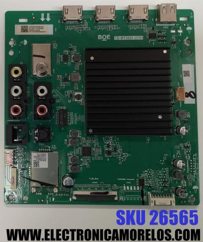 MAIN PARA TV VIZIO 4K·UHD·HDR ((SMARTCAST)) / NUMERO DE PATE 21201-04068 / TD.MT5691.U751 / 1000208843 / S11100020884306743 / DISPLAY HV650QUB-F70 REV.2.0 / MODELO V655-J04