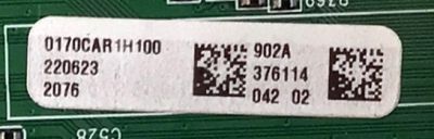 MAIN PARA TV VIZIO ORIGINAL 4K UHD HDR SMARTCAST / NUMERO DE PARTE 0170CAR1H100 902 / Y8389902C / 1P-0216C00-4010 / 1P-0216X01-4010 / 0170CAR1H100 / PANEL SD650DUZ-1 / DISPLAY JR645R3HA3L / MODELO V655M-K03 / V655M-K03 LFTVM8LY - Imagen 3