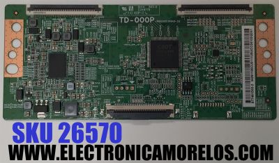 T-CON PARA TV SHARP / NUMERO DE PARTE 34291100CU / TD-000P / ST7461D03-2 / 34291100CU0111 / 34.29110.0CU / J68504PF260A2-23 / PANEL K750WDJ10HE / DISPLAY ST7461D03-2 VER.2.3 / MODELO 4T-C75EL8UR
