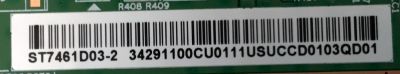 T-CON PARA TV SHARP / NUMERO DE PARTE 34291100CU / TD-000P / ST7461D03-2 / 34291100CU0111 / 34.29110.0CU / J68504PF260A2-23 / PANEL K750WDJ10HE / DISPLAY ST7461D03-2 VER.2.3 / MODELO 4T-C75EL8UR - Imagen 2