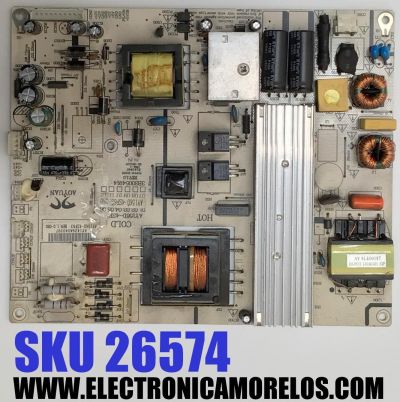 FUENTE DE PODER PARA TV VIOS / NUMERO DE PARTE AY156D-ASF63 / 3BS0054914 / AY156D-ASF63-080 / DISPLAY V500HJ1-PE8 REV.C1 / MODELO VLEDTV5014SM