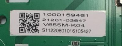 MAIN PARA TV VIZIO 4K·UHD·HDR ((SMARTCAST)) / NUMERO DE PARTE 21201-03647 / MB-MT5691-A-V1.0 / 20220526 / 1000159461 / 2E32215B / PANEL BOEI650WQ1 / DISPLAY HV650QUB-F70 REV.2.0 / MODELO V655M-K04 / V655M-K04 LBSFM9LY - Imagen 2