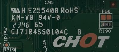 T-CON PARA TV SHARP / NUMERO DE PARTE E3CCBB580053 / CV58U3-T01 / E3CCBB5800530T / C17104SS0104C / PANEL K580WDGF / DISPLAY CV580U3-T01 REV:02 / MODELO 4T-C58EL8UR - Imagen 3