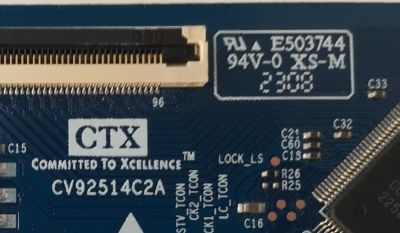 T-CON PARA TV SHARP / NUMERO DE PARTE CV500U5-T01-V01.4K / CV9514C2A / 2304CVAQ206-021 / PANEL K500WDGF / DISPLAY CV500U5-T01 REV:01 / MODELO 4T-C50EL8UB - Imagen 2