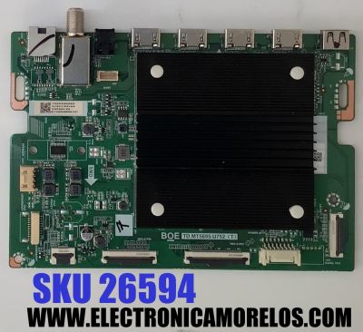 MAIN PARA TV VIZIO 4K·HDR·QLED ((SMART TV)) / NUMERO DE PARTE 21201-04184 / TD.MT5695.U752 / BOE TD.MT5695.U752 (T) / 1000240595 / PANEL BOEI650WQ1 / DISPLAY HV650QUB-E72 REV.2.0 / MODELO VQP65C-84