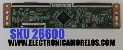 T-CON PARA TV VIZIO / NUMERO DE PARTE E3CCBB580052 / C17104SS0057B / CV580U3-T01 / E3CCBB5800520T / PANEL TPT580WR-U3T01.D REV:S01P / DISPLAY CV58U3-T01 REV:02 / MODELO V585M-K01 / V585M-K01 LTYHM7MY