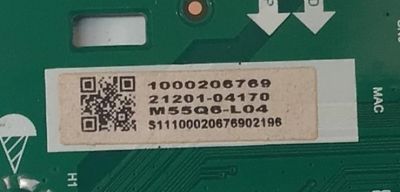 MAIN PARA TV VIZIO 4K·UHD·HDR·QLED ((SMART CAST)) / NUMERO DE PARTE 21201-04170 / TD.MT5691.U757 / BOE TD.MT5691.U757 (T) / 1000206769 / PANEL BOEI550WQ1 / DISPLAY HV550QUB-F70 REV.2.0 / MODELO M55Q6-L4 / M55Q6-L4 LBSFN8GZ - Imagen 3