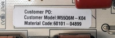 FUENTE DE PODER PARA TV VIZIO / NUMERO DE PARTE 60101-04899 / SHG5501E-116E / 25-DT1432-X2P1 / CQC14134104969 / PANEL BOEI550WQ1 / DISPLAY HV550QUB-F70 REV.2.0 / MODELO M55Q6-L4 / M55Q6-L4 LBSFN8GZ - Imagen 3