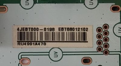 MAIN ORIGINAL PARA TV LG 4K UHD HDR SMART TV / NUMERO DE PARTE EBT68012102 / EAX70043606(1.3) / EAX70043606 / 68012102 / PANEL NC750TQG-ABKHG / DISPLAY HV750QUB-F9E / MODELO 75UT7000PUA / 75UT7000PUA.BUSFLKR - Imagen 4