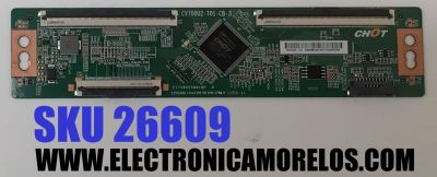 T-CON PARA TV HISENSE ORIGINAL / NUMERO DE PARTE E3CCBB700016 / CV700U2-T01-CB-3 / CV700U2-T01 / E3CCBB7000160T1TX / C17104SS0018F A / PANEL HD700X1U91-L1 / DISPLAY CV700U2-T01 REV:03 / MODELOS 70A6G3 / 70A6H