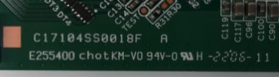 T-CON PARA TV HISENSE ORIGINAL / NUMERO DE PARTE E3CCBB700016 / CV700U2-T01-CB-3 / CV700U2-T01 / E3CCBB7000160T1TX / C17104SS0018F A / PANEL HD700X1U91-L1 / DISPLAY CV700U2-T01 REV:03 / MODELOS 70A6G3 / 70A6H - Imagen 3