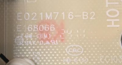 FUENTE DE PODER PARA TV ONN ORIGINAL / NUMERO DE PARTE 514C6507M05 / TV6507-ZC02-01 / E021M716-B2 / E021M716-B1 / E168066 / MODELO 100012587 65" /  V4K65M-0810 - Imagen 3