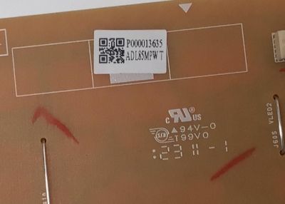 FUENTE DE PODER PARA TV PHILIPS / NUMERO DE PARTE ADL8521T / BADL85F0102 1 / ADL85MPWT / P000013635 / PANEL UCF81XA-G032 / HV650QUB-F70 / MODELO 65PUL7552 / 65PUL7552/F7 - Imagen 2