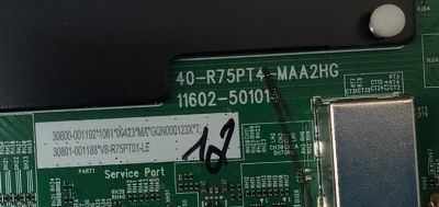 MAIN PARA TV TCL 4K UHD HDR GOOGLE TV / NUMERO DE PARTE 30800-001192 / 40-R75PT4-MAA2HG / 11602-50101 / R75PT4 / 30801-001188 / V8-R75PT01-LF / PANEL LVU650NDJL CS9W59 V3 / DISPLAY ST6451D06-3 VER.2.1 / MODELO 65S571G - Imagen 2