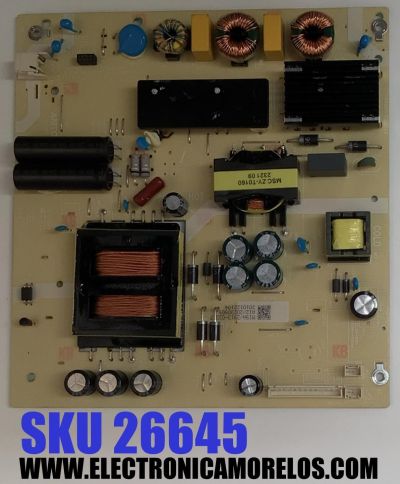 FUENTE DE PODER PARA TV ONN / NUMERO DE PARTE 514C5507M19A / TV5507-ZC02-02 / E021M623-A2 / M19A/2913-02217 / A12/2023090S / 2010122104 / DISPLAY ST6451D04-9 V2.1 / MODELO 100012587  /  65''