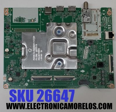 MAIN PARA TV LG 4K·UHD·HDR ((SMART TV)) / NUMERO DE PARTE EBT66607708 / EAX69487906 / EAX69487906(1.0) / 66607708 / 1HEBT000-021A / RU17H1A1GK / PANEL NC650TQG-ABKH3 / DISPLAY HV650QUB-F9D / MODELO 65UP7670PUC / 65UP7670PUC.BUSFLKR