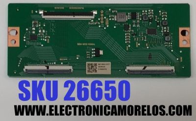 T-CON PARA TV ONN / NUMERO DE PARTE 513C50C0M61 / TV50C0-ZC26-01(B) / 303C50C0232 / M61/2652-03377 / 2130005752 / 20240224 / DISPLAY JR645R3HA3L / MODELO 100012587 (65")